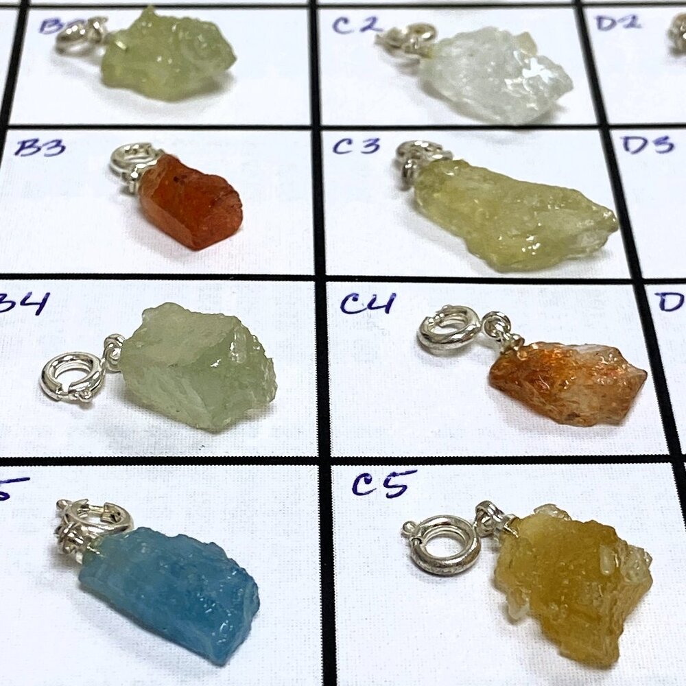 Freeform Quartz Crystal Bracelet/Anklet Charms